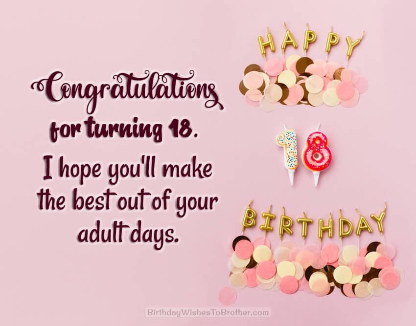 18th Birthday Wishes - Happy 18th Birthday Messages & Quotes