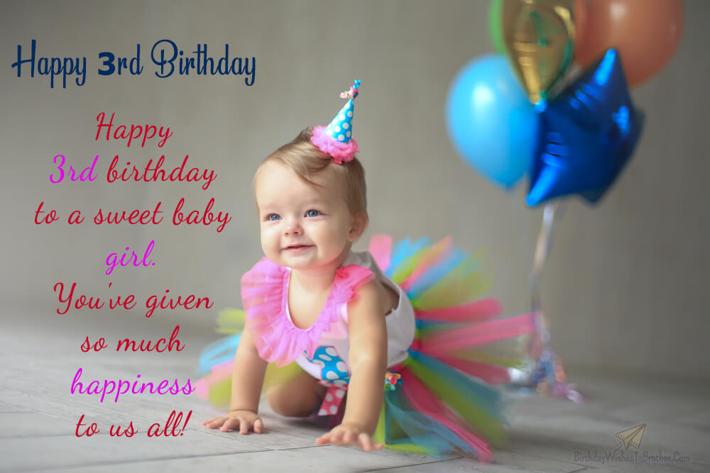 Happy 3rd Birthday Wishes - 200+ Birthday Messages For Kids