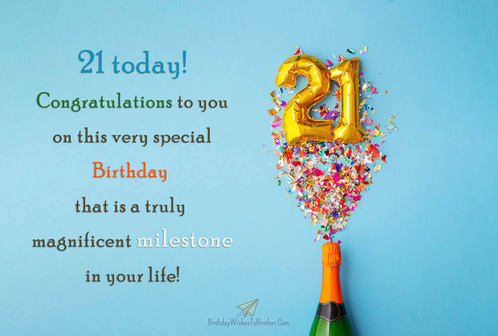 Happy 21st Birthday Wishes, Quotes, And Messages With Images