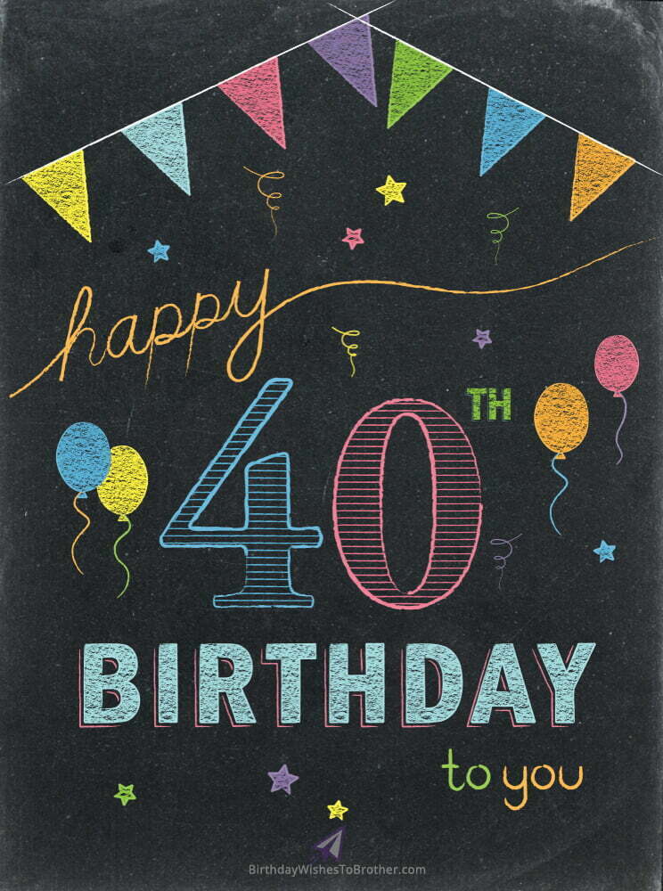 Happy 40th Birthday Wishes, Messages And Quotes