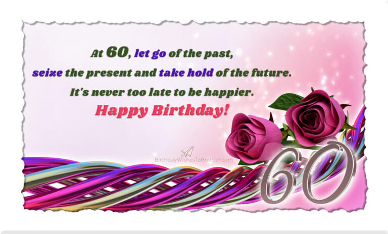 60th Birthday Wishes And Messages For 60-Year-Olds