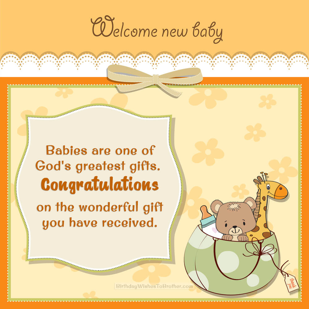 Baby Shower Card Messages - Wishes To Write In Your Card